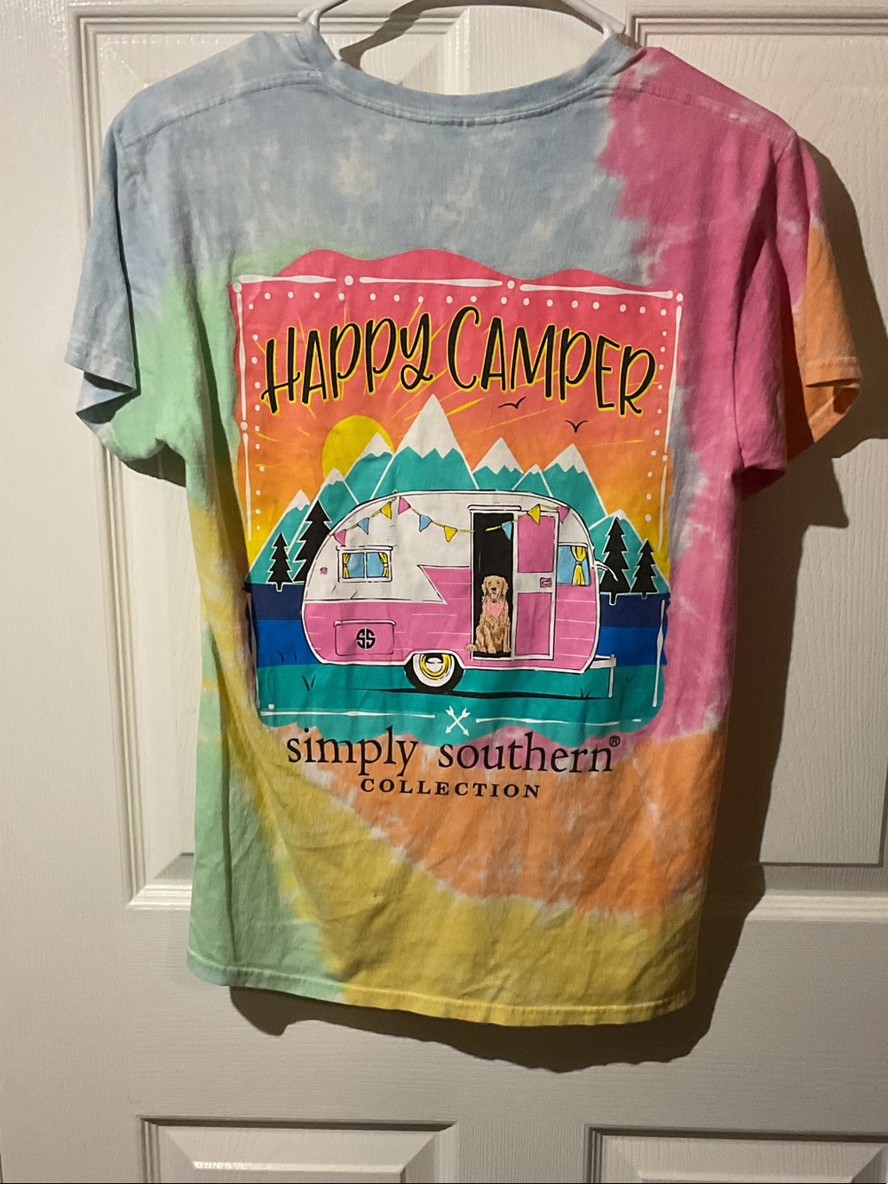 Simply Southern Tie-Dye Spiral Tee - with Backhit